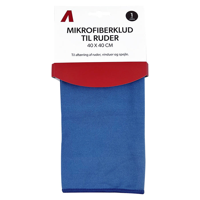 Mikrofiberklut til ruter, 40x40cm, 300gsm
