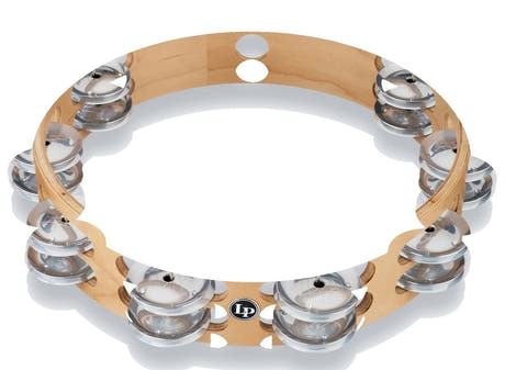 Latin Perkusjon tamburin Pro 10 in dobbeltradet - LP380B-AL (LP380B-AL)