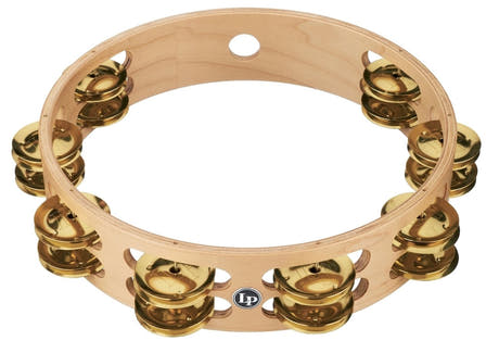 Latin Perkusjon tamburin Pro 10 in dobbel rad - LP380B-BR (LP380B-BR)