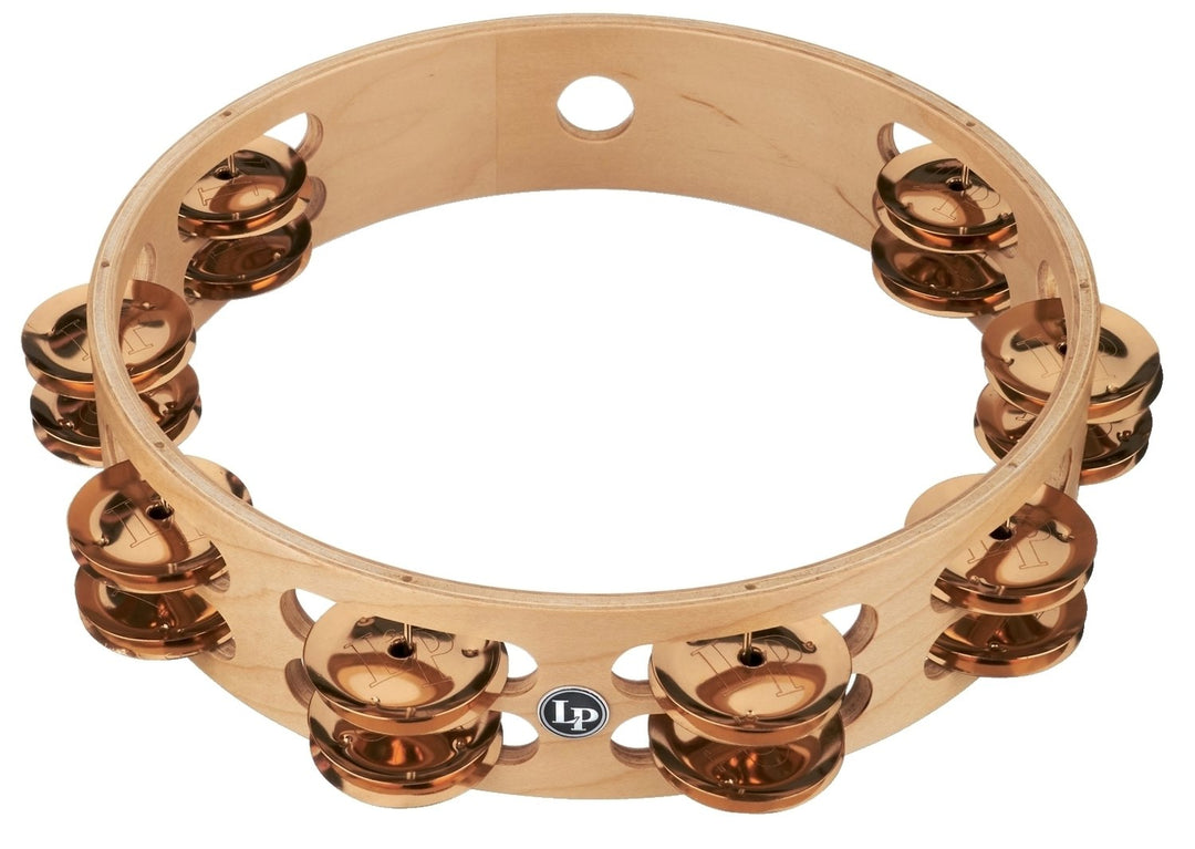 Latin Perkusjon tamburin Pro 10 in dobbel rad - LP380B-BZ (LP380B-BZ)