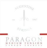 Augustine-strenger til klassisk Gitarer Paragon Carbon – sett rød (medium/medium)
