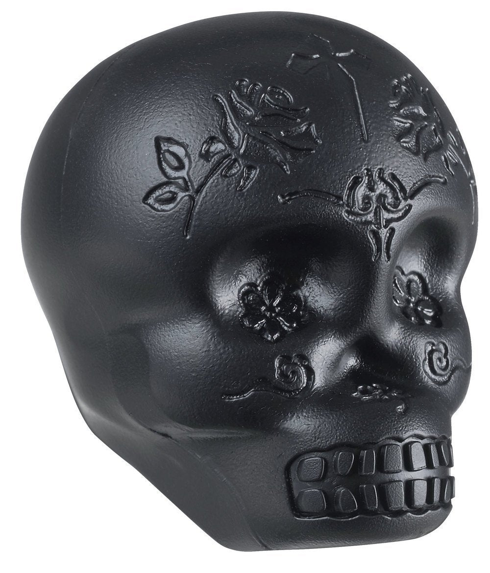 LP Sugar Skull LP006-BK shaker formet som et hodeskalle, svart