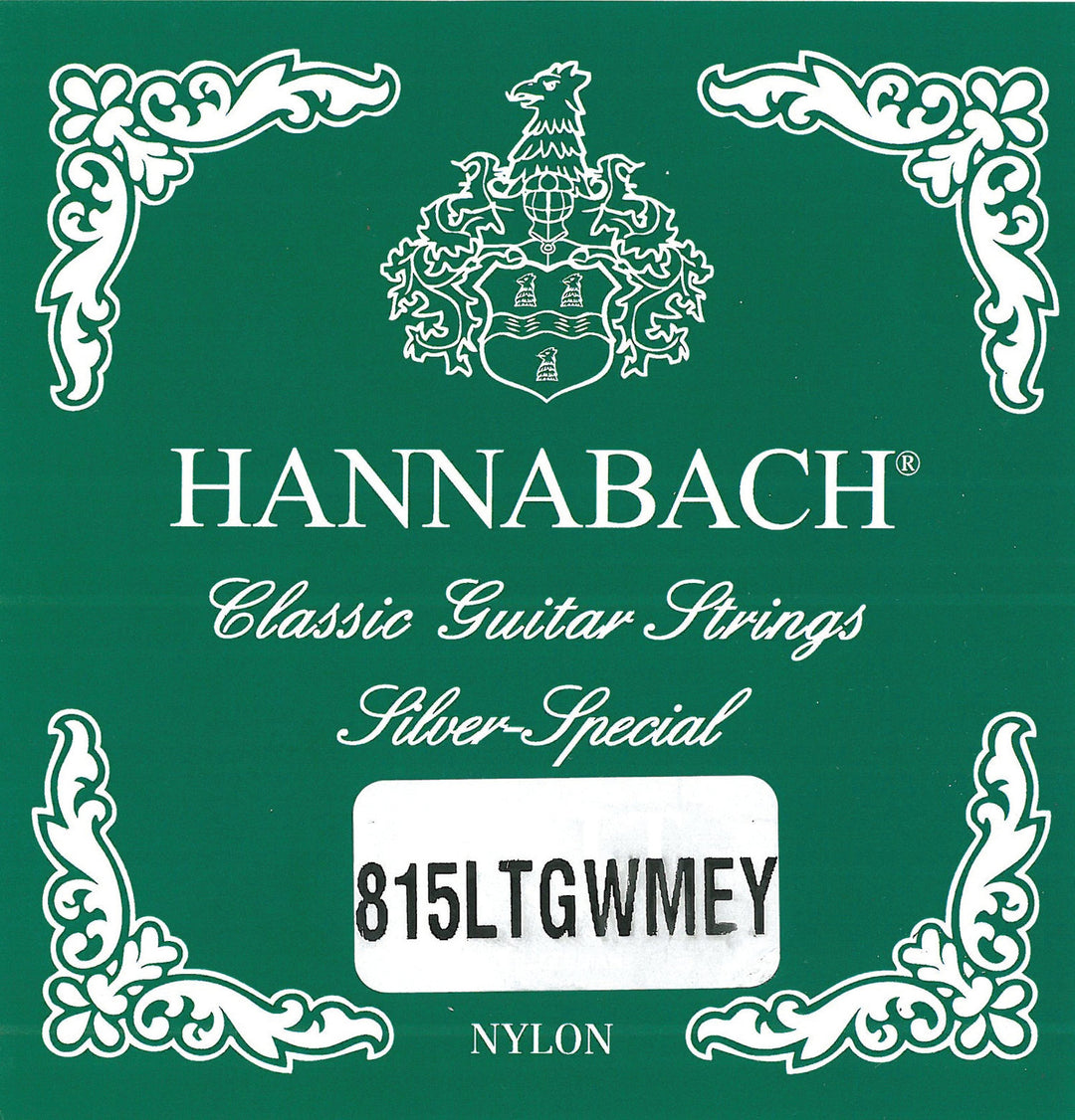 Hannabach strenger for klassisk gitar Serie 815 Low tension Silver special - lav spenning (815LTGWMEY)
