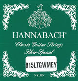 Hannabach strenger for klassisk gitar Serie 815 Low tension Silver special - lav spenning (815LTGWMEY)