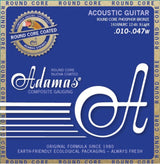 Adamas strenger for akustiske gitarer Nuova Phosphor Bronze, belagt, rund kjerne - 12-str. Light .010-.047 (1616NURC)