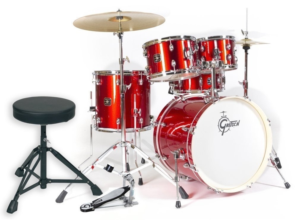 Gretsch Energy trommesett 20", Red, med Paiste 101 (2 cymbaler)