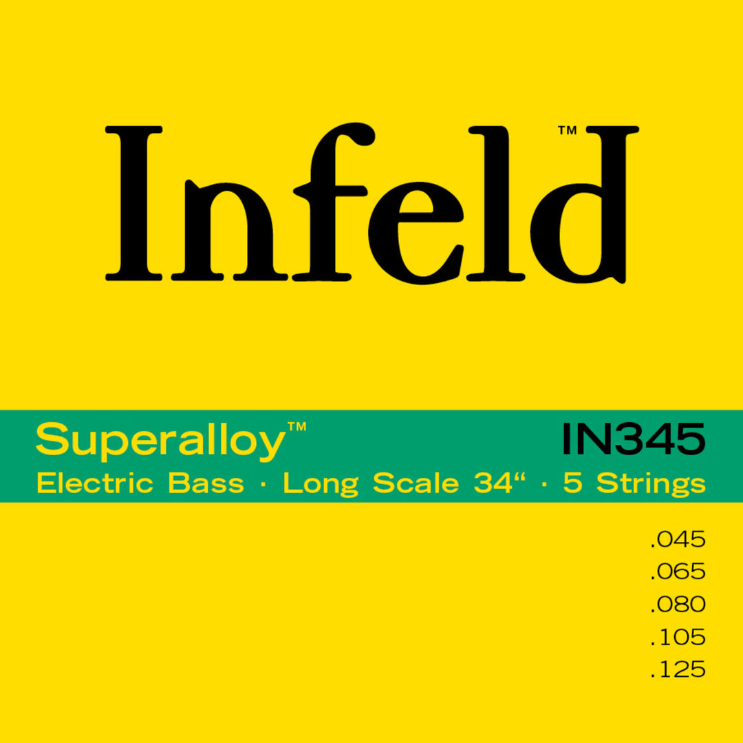 Thomastik-Infeld E-bass-strenger Superalloy. Round Wound Long Scale - sett 5-strengers long (IN345)