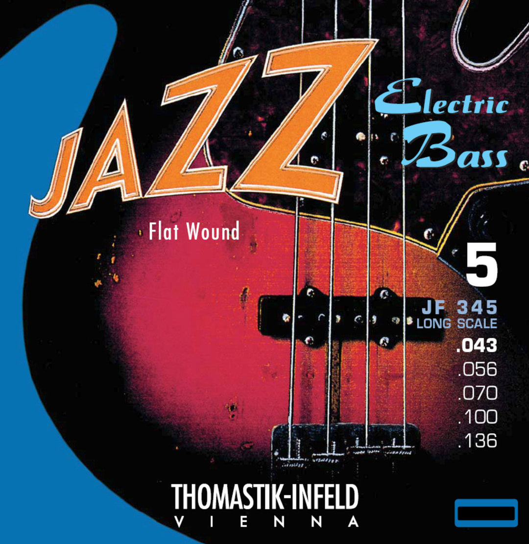 Thomastik-Infeld E-bass-strenger Jazz Bass Flat wound - Sett 4-str. super lang (JF364)