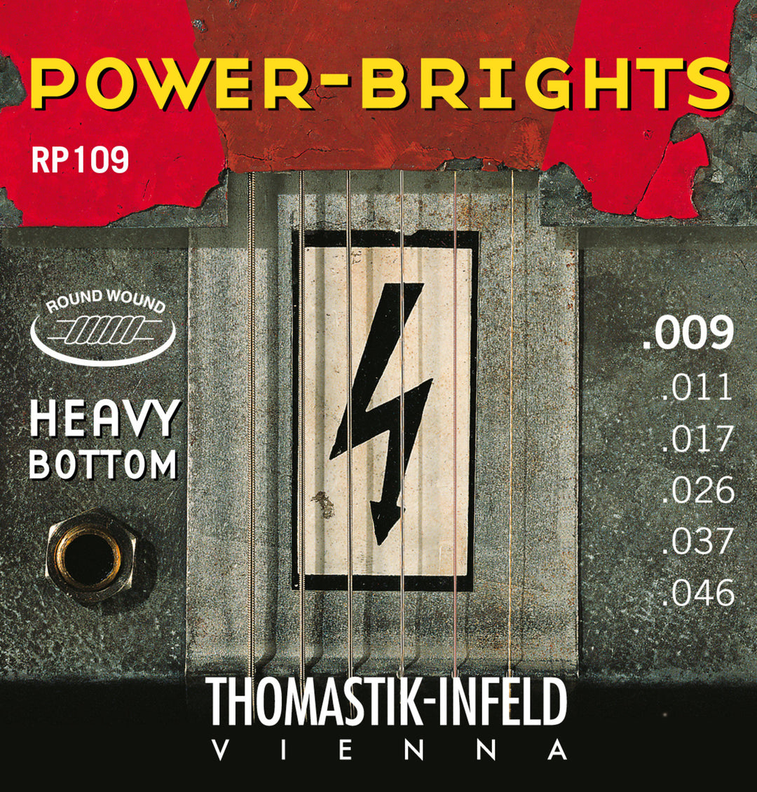 Thomastik-Infeld strenger til elgitar Power Brights Series - sett 009 heavy (RP109)