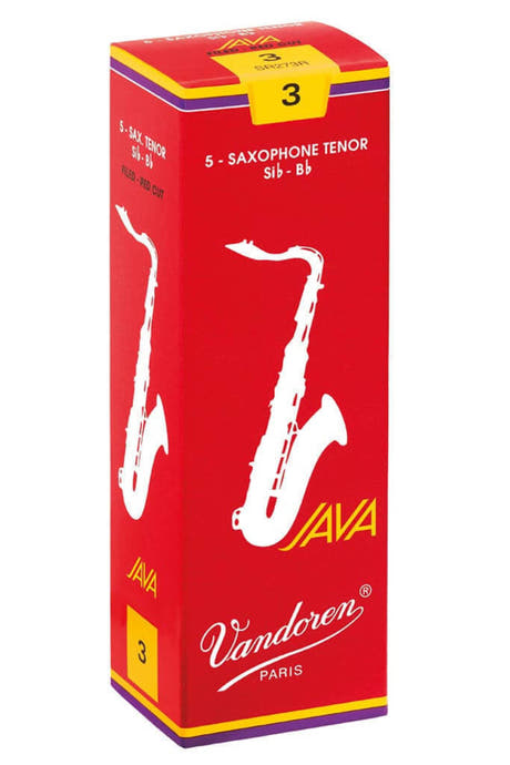 Vandoren Reeds Tenor Saxophone Java Filed Red - 3 1/2