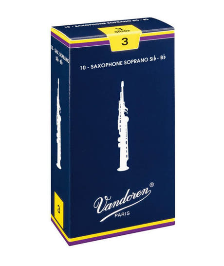 Vandoren Reeds Soprano Saxophone Traditional - 3 1/2