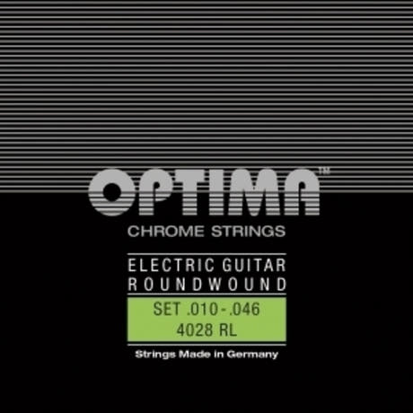 Optima strenger for el-gitar Chrome strings roundwound - sett (4028RL)