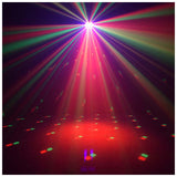 LIGHT4ME TURBO FLOWER diskoeffekt LED PAR UV-kugle laserstrobe