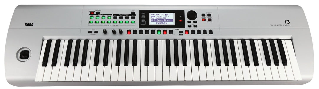 KORG i3-MS musikk arbeidsstasjon, matt sølv