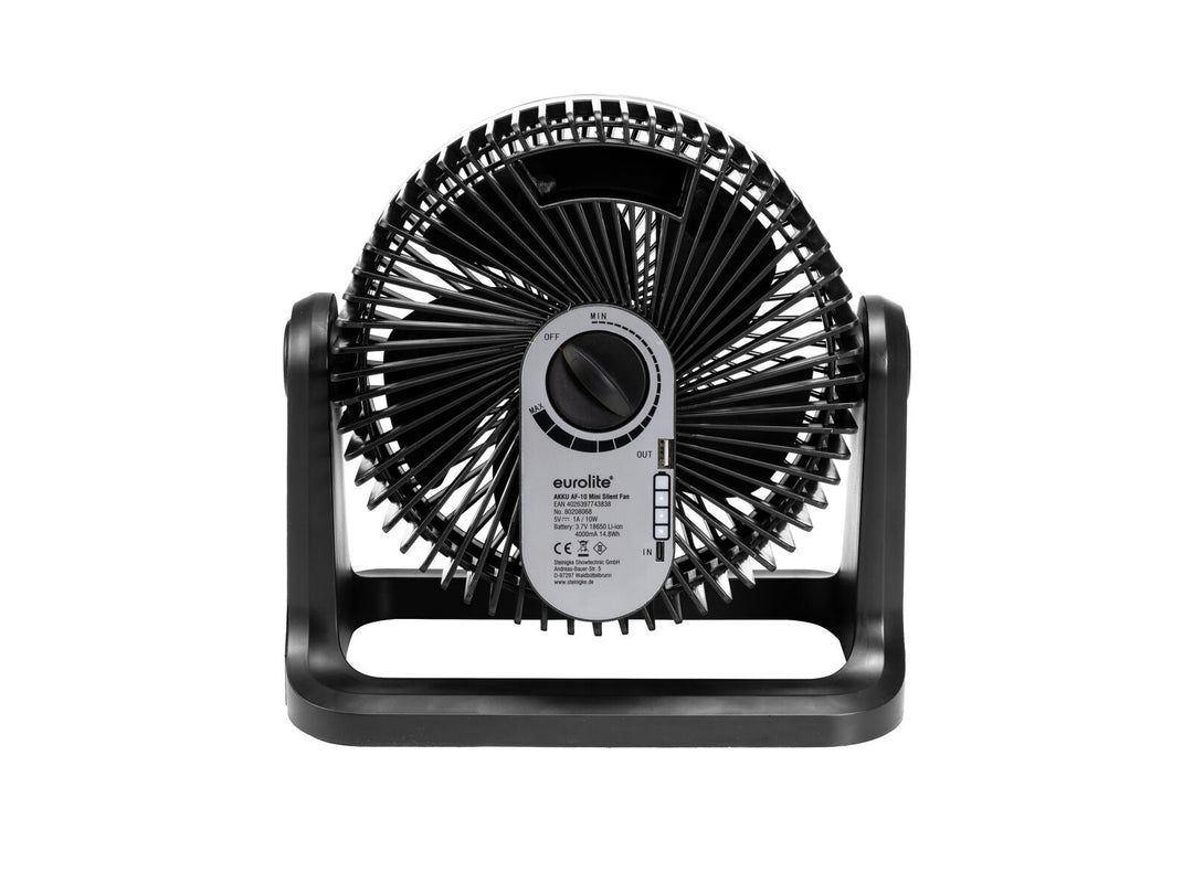 EUROLITE AKKU AF-10 stille minivifte