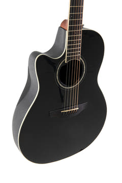 Ovation E-akustisk Gitarer Celebrity CS Standard Mid Cutaway - Black (CS24L-5G-G)