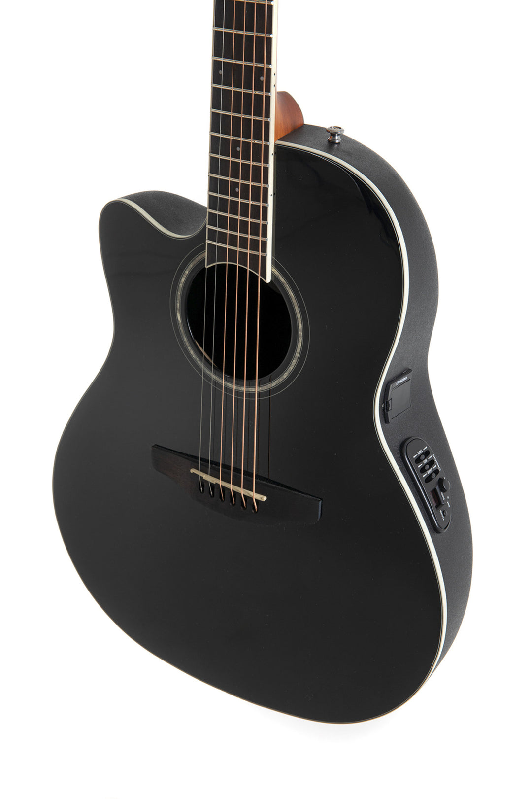 Ovation E-akustisk Gitarer Celebrity CS Standard Mid Cutaway - Black (CS24L-5G-G)
