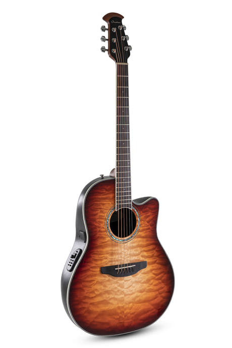 Ovation E-akustisk Gitarer Celebrity Standard Plus Mid Cutaway - Cognac Burst Gloss (CS24X-7C-G)