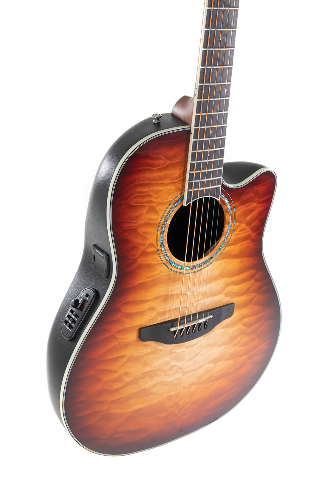 Ovation E-akustisk Gitarer Celebrity Standard Plus Mid Cutaway - Cognac Burst Gloss (CS24X-7C-G)