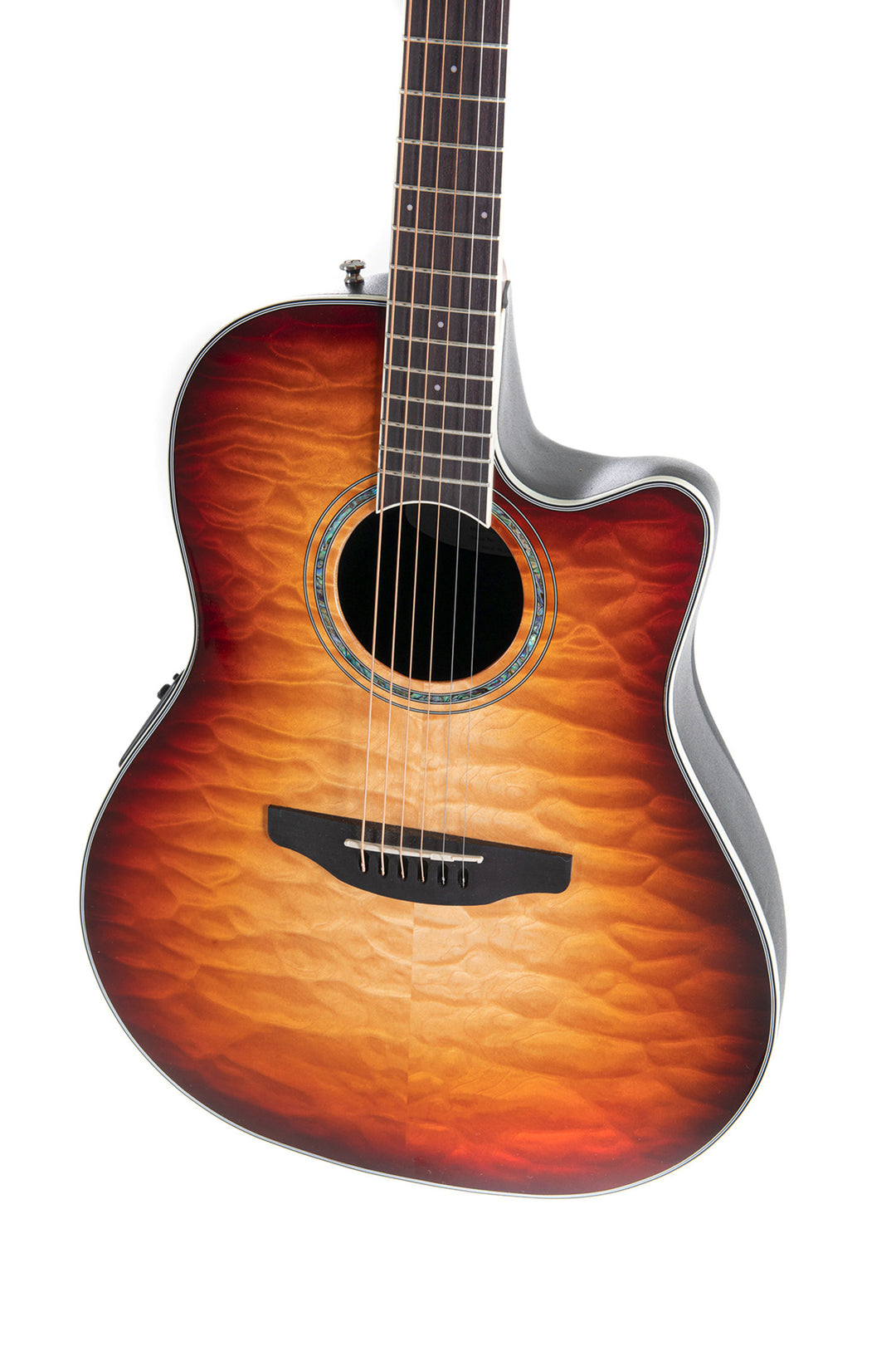 Ovation E-akustisk Gitarer Celebrity Standard Plus Mid Cutaway - Cognac Burst Gloss (CS24X-7C-G)