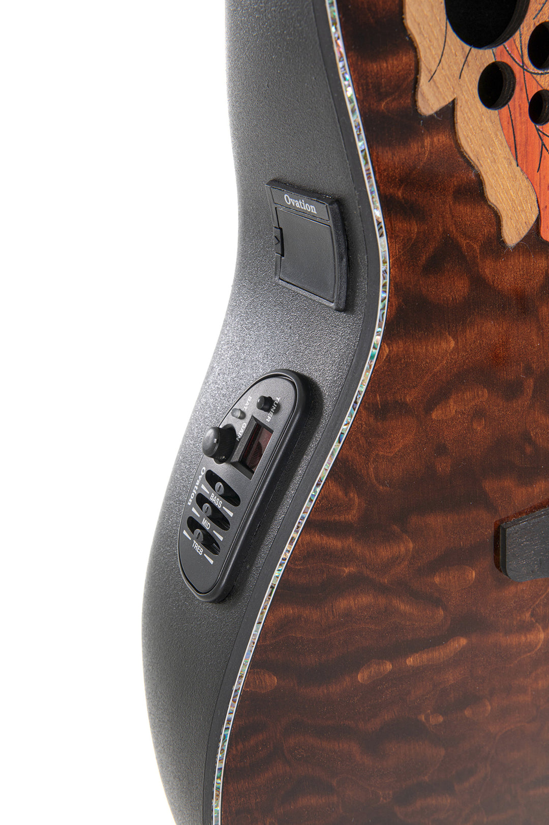 Ovation E-akustisk Gitarer Celebrity Elite Plus Mid Cutaway - Dark Tiger Eye (CE44P-TGE-G)