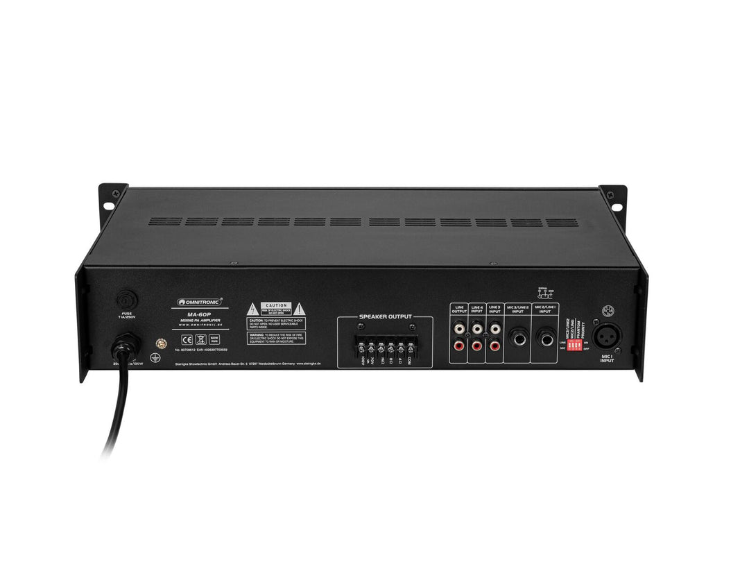OMNITRONIC MA-60P PA-mikseforsterker