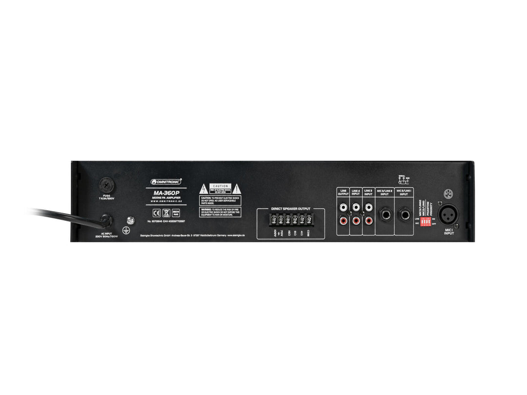 OMNITRONIC MA-360P PA-mikseforsterker