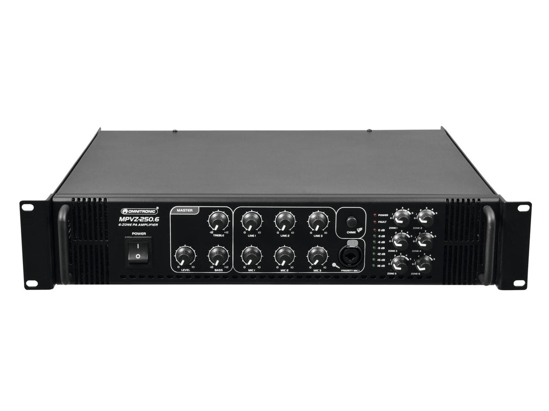 OMNITRONIC MPVZ-250.6 PA-mikseforsterker
