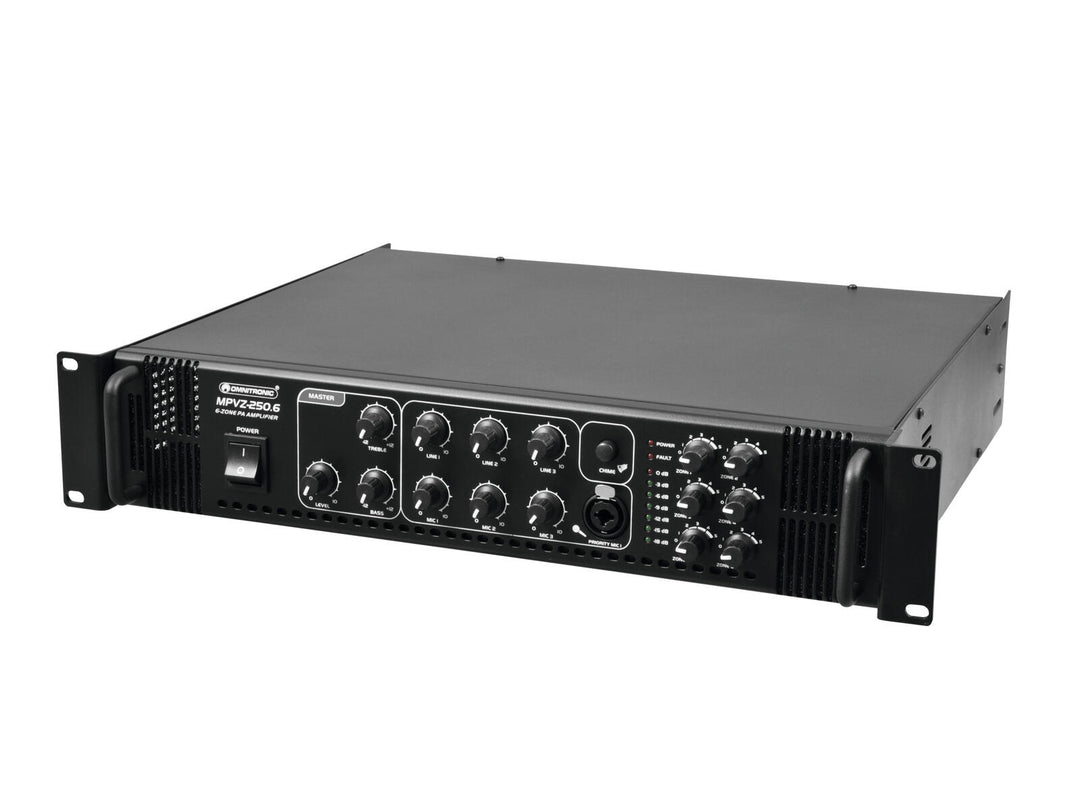 OMNITRONIC MPVZ-250.6 PA-mikseforsterker