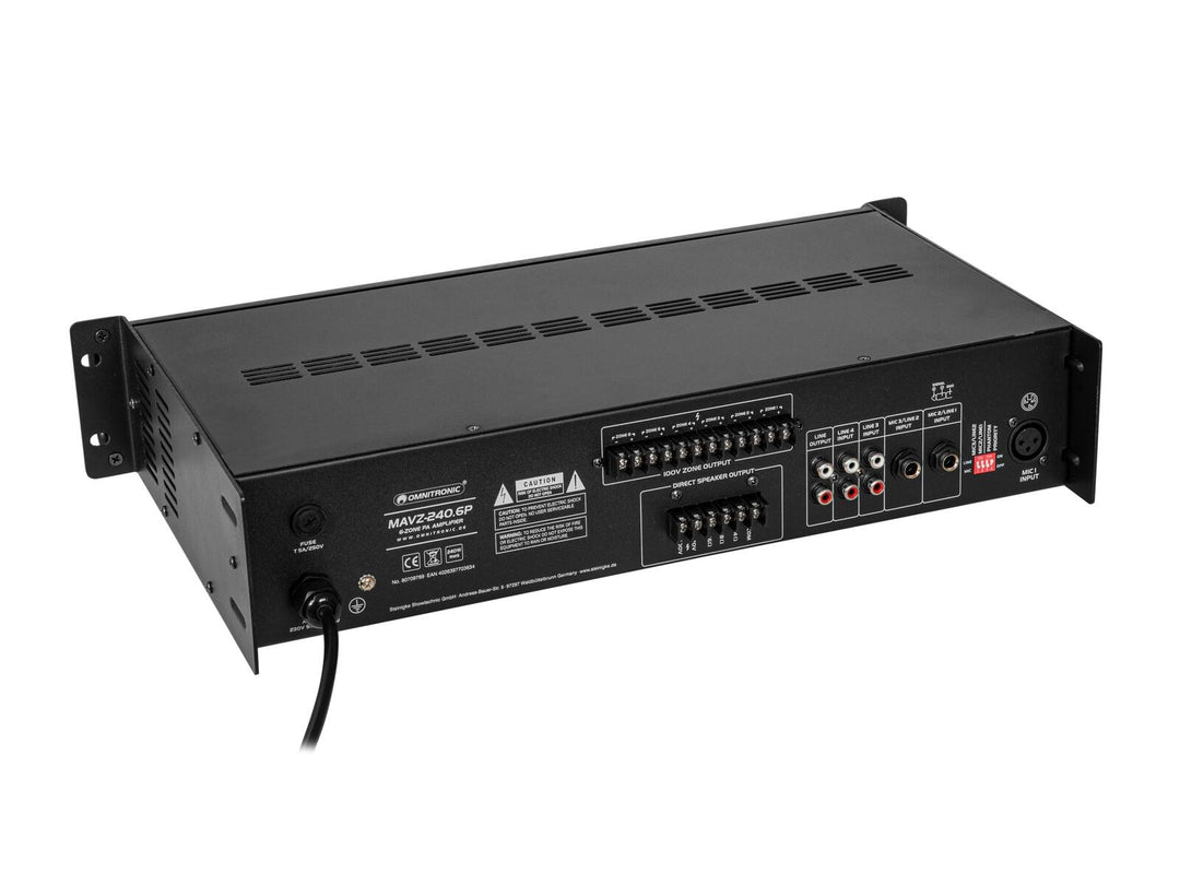 OMNITRONIC MAVZ-240.6P PA miksforsterker
