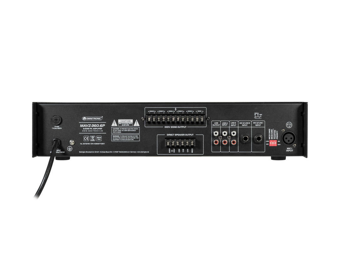 OMNITRONIC MAVZ-360.6P PA-mikseforsterker