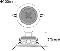 OMNITRONIC CS-2.5W takhøyttaler White