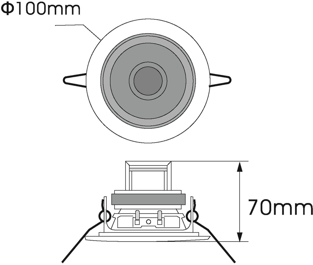 OMNITRONIC CS-2.5W takhøyttaler White