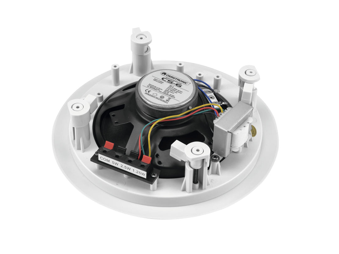 OMNITRONIC CS-6 Takmontert høyttaler hvit