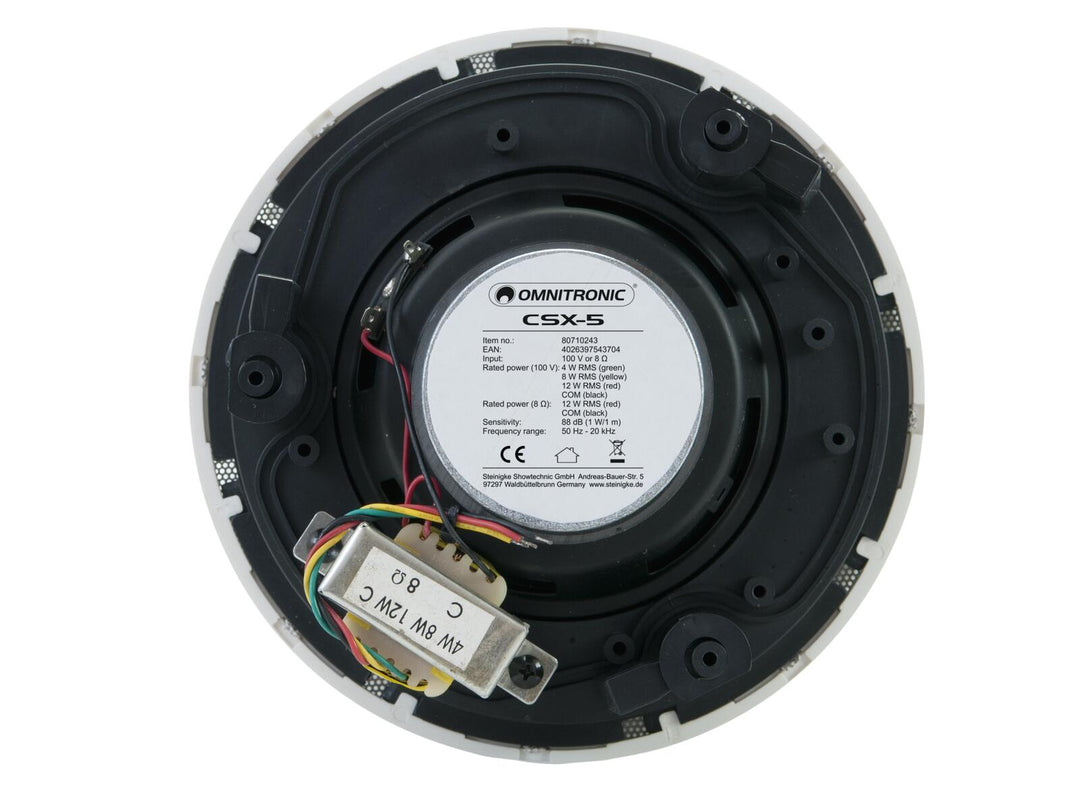 OMNITRONIC CSX-5 Tak­høyttaler hvit