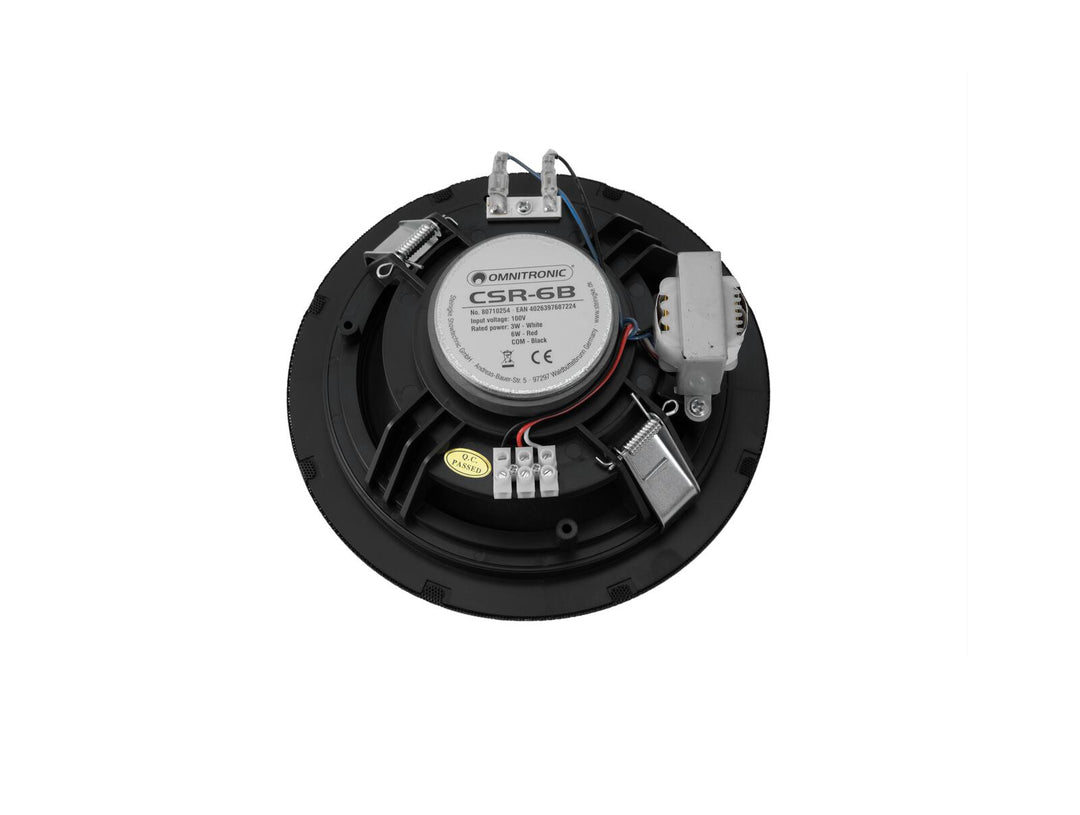 OMNITRONIC CSR-6B takhøyttaler svart