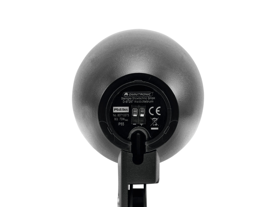OMNITRONIC PS-2.5GS Projektorhøyttaler, svart, 2x