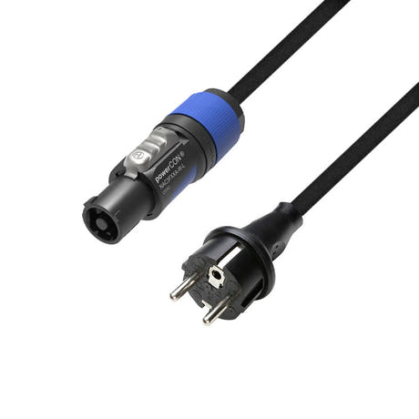 Adam Hall Cables 5 STAR PCON 0300 - Strømkabel | Neutrik powerCON® til CEE 7/7 med Titanex®-kabel | 3 m