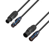 Adam Hall Cables 5 STAR H TCON D 0500 - Hybridkabel | Strøm og DMX | Neutrik® XLR 3-polet x TRUE1® | 5 m
