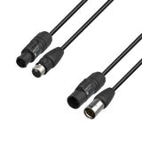 Adam Hall Cables 5 STAR H TCON 5D 0300 IP65 - Hybridkabel | Strøm og DMX | Neutrik® 5-polet XLR IP65 x TRUE1® | 3 m