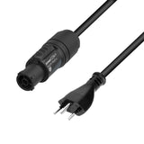 Adam Hall Cables 5 STAR TCON 0150 CH - Strømkabel | Neutrik TRUE1® x SEV M12 | 1,5 m