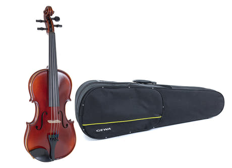 GEWA Fioliner Ideale - 3/4 (spilleklar inkl. formstøpt etui, uten bue, med Larsen Aurora-strenger)