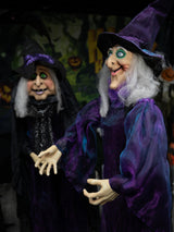 Halloween-figur heks, animert, 175 cm