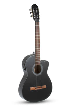 GEWA e-akustisk klassisk gitar Student Cedar - e-akustisk svart