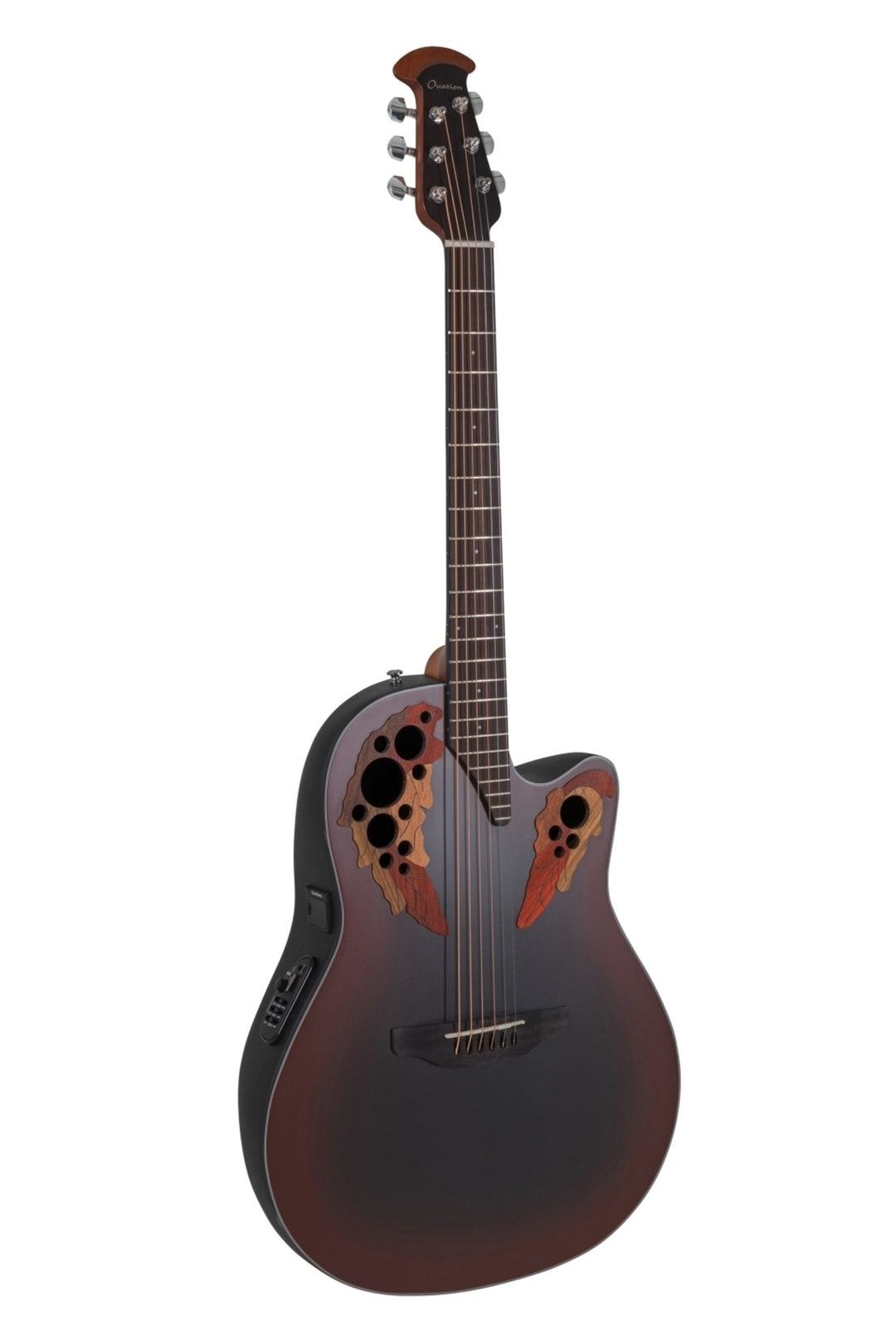 Ovation E-akustisk Gitarer Celebrity Elite Mid Cutaway - Reverse Red Burst (CE44-RRB-G)