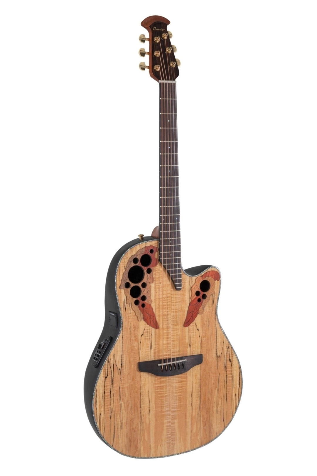 Ovation E-akustisk Gitarer Celebrity Elite Plus Mid Cutaway - Natural Spalted Maple (CE44P-SM-G)
