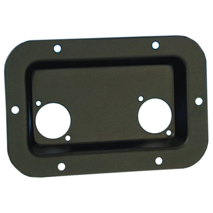 Adam Hall 8708 BLK Forsenket skål for 2 Type-D koblinger