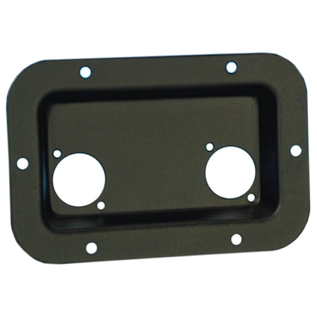 Adam Hall 8708 BLK Forsenket skål for 2 Type-D koblinger