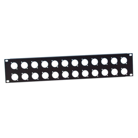 Adam Hall 872214 U-formet rackpanel 2 Enhet til 24 D-type chassis