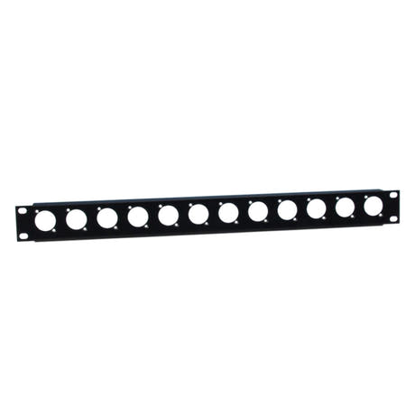 Adam Hall 872215 U-formet stativpanel med monteringskant 1 enhet for 12 XLR D-type chassis